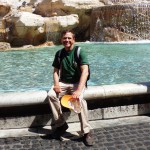 Rob at the Trevi Fountain in Rome